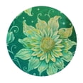 thumbnail image 4 of HAOXIT Round Tablecloth Beautiful Floral Table Cloths Waterproof Table Cover for Dining Holiday Banquet 31-35, 4 of 8