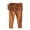 Coffee, variant on Baby Toddler and Little Girls Ruffles Waist Leggings Solid Color Pants,Color:Orange