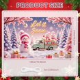 thumbnail image 2 of Snowman Theme Snowman Banner Let it Snow Design Christmas Banner Pink Golden Text Winter Banner for Christmas Party Winter Celebration Indoor Decoration, 2 of 9