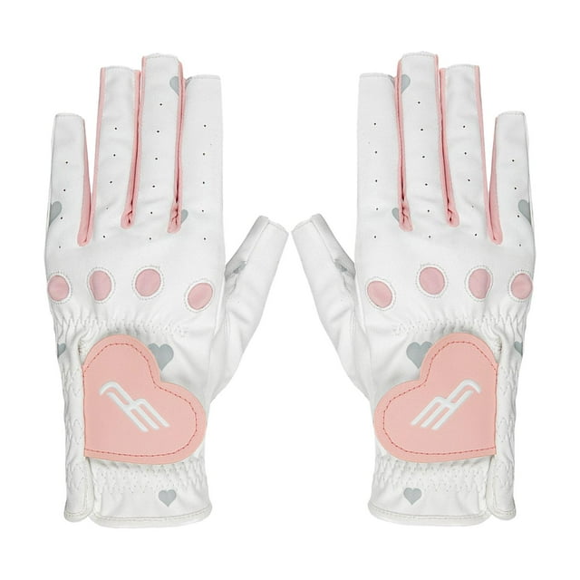 2x Gants de Golf Respirants pour Femmes Sans Doigts Gants pour Femmes pour Sports de Plein Air Cyclisme