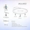 thumbnail image 6 of CHIC & ARTSY Western Cowboy Anklets 925 Sterling Silver Boots & Cactus Charm Anklet Bracelet Lightweight Comfortable Foot Chain for Women, 6 of 7