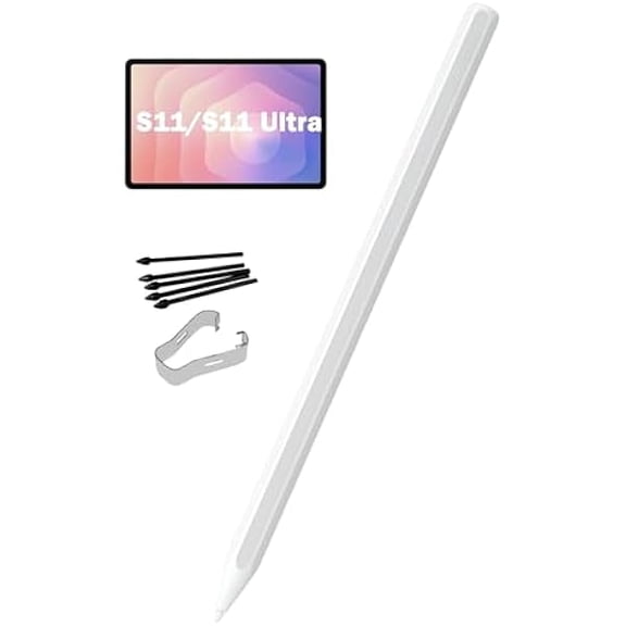 Galaxy Tab S11 Ultra Stylus Pen Replacement for Samsung Galaxy Tab S11 S Pen, Tab S11 Ultra SPen for Samsung Galaxy Tab S11 All Versions Touch S Pen with Free 5 Tips, EJ-PX730BWEGUJ