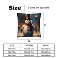thumbnail image 5 of Snowman Covers Set of 2 with Unique Patterns for Bed, Chair Pillow Covers, Decorative Pillows - Available in 16x16, 18x18, 20x20 Inchesfor Various Occasions, 5 of 6