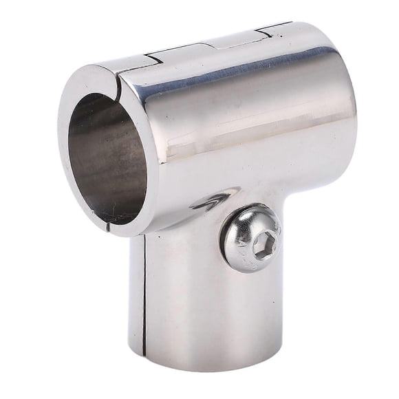 90 T Tee Tube Pipe Connector 1in/25.4mm ID Separable Stainless Steel Boat Hand Rail Accessories
