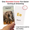thumbnail image 3 of Think Tank Scholar Alphabet Flash Cards (ABC) for 2-4 Years - Learning Phonetic Sounds for Kids Speech Development - All Upper and Lowercase Letters - Preschool (Pre-K), Toddlers, Kindergarten, 3 of 7