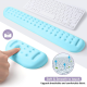 thumbnail image 5 of Protector de muñeca de espuma viscoelástica, almohadilla de ratón ergonómica de gel suave, protector de muñeca para teclado, protector de muñeca para ratón, azul real, 5 of 6