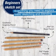 Faber-Castell Creative Studio Classic Sketch Set | Back to School Must Haves | Lettering – Graphite Pencil – Pitt Oil Pastel – 3 Pitt Pastel Pencils