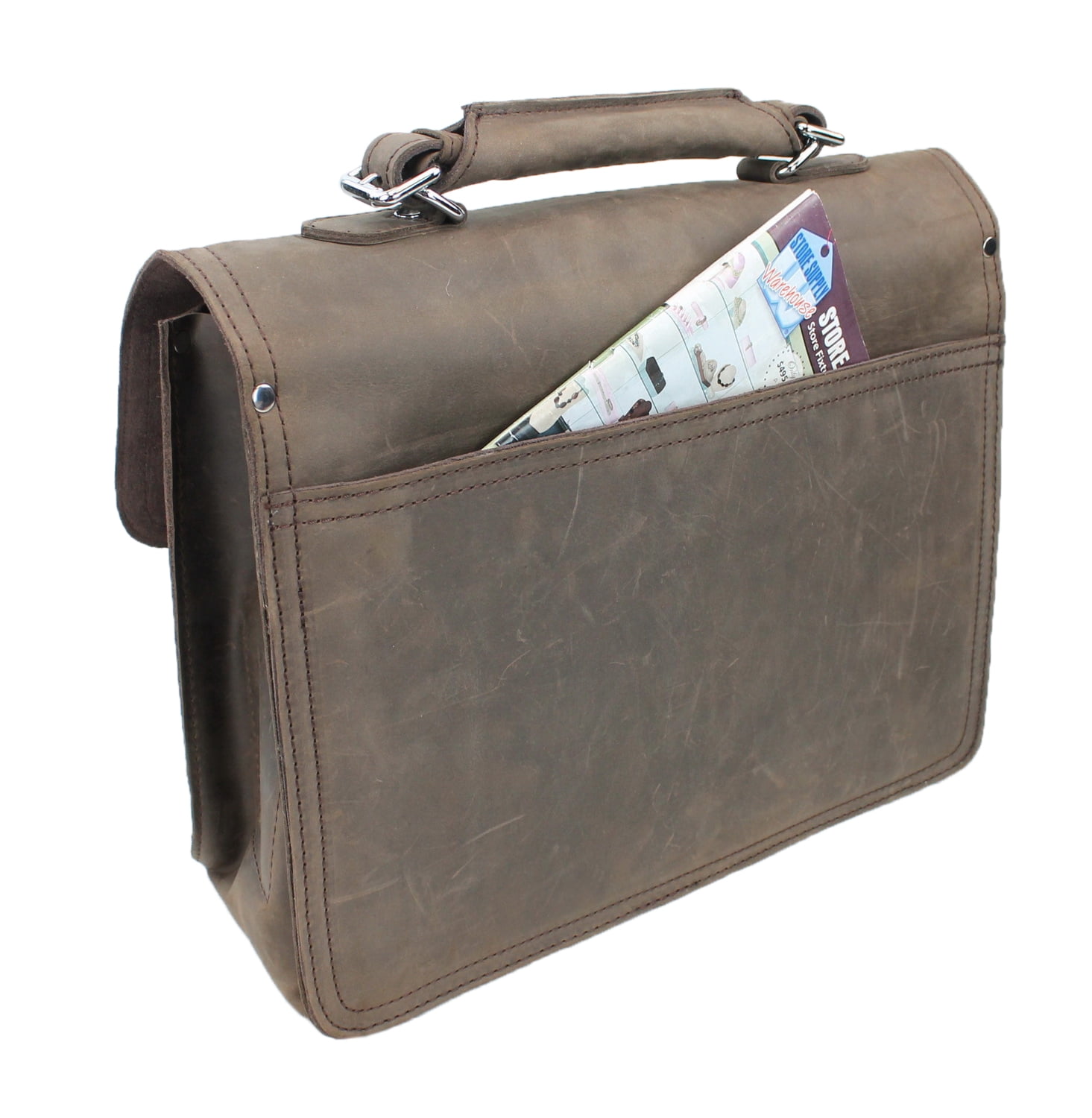 Pro Cowhide Leather Portfolio Briefcase L46.DV