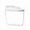 *New--White, variant on Transparent Plastic Cereal Dispenser - Kitchen Food Storage Container, Large Capacity Rice & Grain Sealed Jar