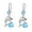 Blue, variant on SmartBy 1 Pair Korean Style Hook Earrings Dolphin Design Shiny Rhinestones Drop Earrings Women Mid-length Earrings