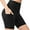 #02441:1 Pack, Black, variant on LOMGXIU Womens 6" High Waist Yoga Shorts - Tummy Control, Deep Pockets for Biking, Running & Workouts