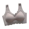 thumbnail image 2 of Abomasnow Womens Seamless Bras No Underwire Supportive Wireless Push Up Full Coverage Bralette Comfort Scalloped T-Shirt Bra, 2 of 3