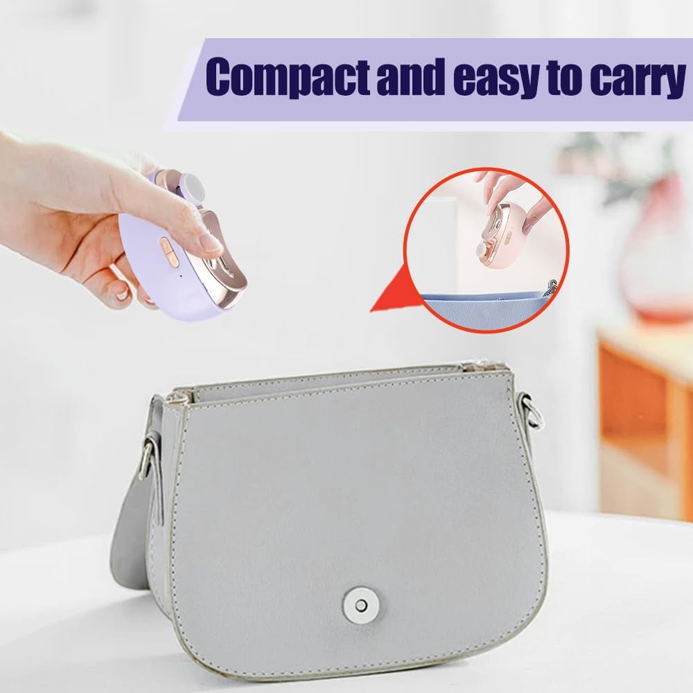2026 New 3 in 1 Electric Nail Clipper, Multifunctional Nail Trimmer with, 2 Adjustable Speeds, LED Light & Chip Collecting Box, Suitable for Adults, Elderly