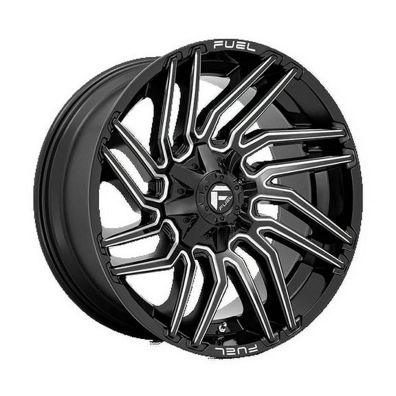 Fuel D773 Typhoon 22X10 8X180 -18Et 106.1Cb Gloss Black Milled Wheel
