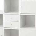 thumbnail image 3 of Spencer Bookcase with Cube Storage Compartments White, 3 of 7
