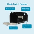 thumbnail image 4 of Architectural Mailboxes Brunswick Large, Steel, Post-Mount Mailbox, Black, BM16BSNAM, 4 of 11