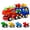 Blue, variant on JoyStone Dinosaur Truck Toys for Kids, Friction Powered Transport Carrier Truck with 4 Pull-Back Dino Cars, Toddler Gifts with Sounds & Lights for Boys 3 4 5+