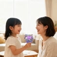 thumbnail image 2 of Small Roses Bouquet Artificial Flower - Preserved Flower Gift for Mothers - 4.3" Unique Gifts Valentine's Day,Mother's Day,Thanksgiving,Birthday,Anniversary,Artificial Flowers(Purple), 2 of 7