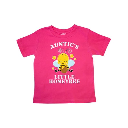 

Inktastic Cute Bee Auntie s Little Honeybee with Stars Gift Toddler Boy or Toddler Girl T-Shirt