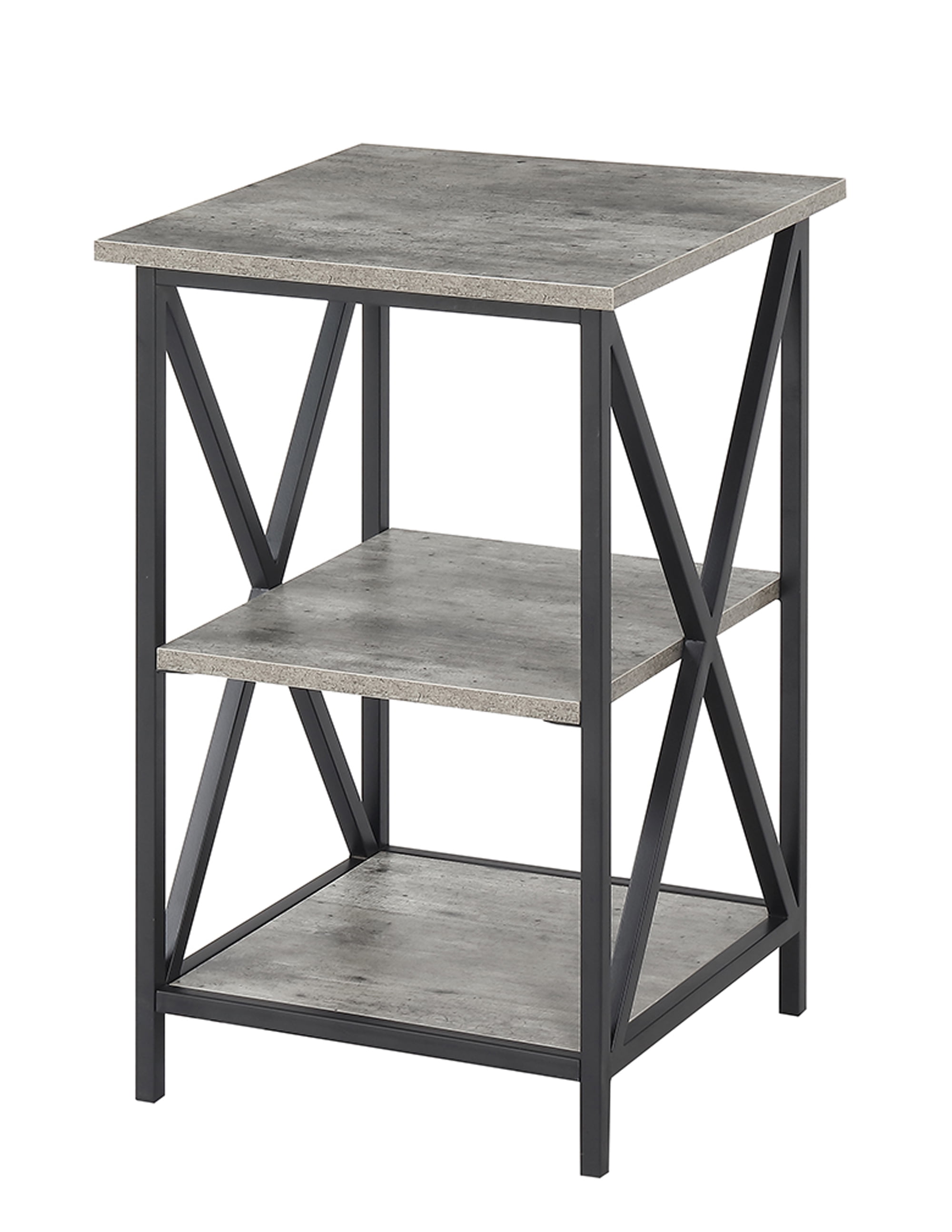 Convenience Concepts Tucson 3 Tier End Table, Faux Birch