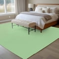 thumbnail image 5 of Green Large Area Rugs for Bedroom Living Room, Soft Non Slip Carpet Bedside Rug, Minimalist Solid Color Modern Abstract Rectangular Floor Cover Kitchen Accent Rug 5'x8' for Dining Room/Office, 5 of 9