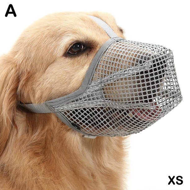 Mesh Dog Muzzle Can Be Adjusted To Prevent Dogs From Biting And Eating Poisonous Bait Pet Bark