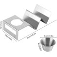 thumbnail image 4 of Stainless Steel Tower Rack Pancake Rack With Sauce Cup Family Kitchen Tool, 4 of 4