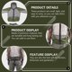 thumbnail image 5 of 1 Set Al aire libre Protección sol Ropa Anti-Mosquito Trajes con capucha (gris), 5 of 8