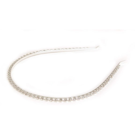 GOGIRL! USA  Single-Row Headband Silver For Women and Girls