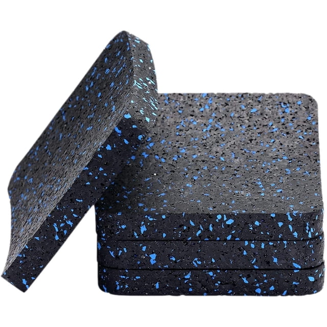 Treadmill Mat, Exercise Equipment Mat with High Density Rubber (3.94 X 3.94 X 0.5 inch)