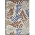 thumbnail image 2 of Nourison Aloha Indoor/Outdoor Blue Mocha 5'3" x 7'5" Area Rug (5x7), 2 of 10