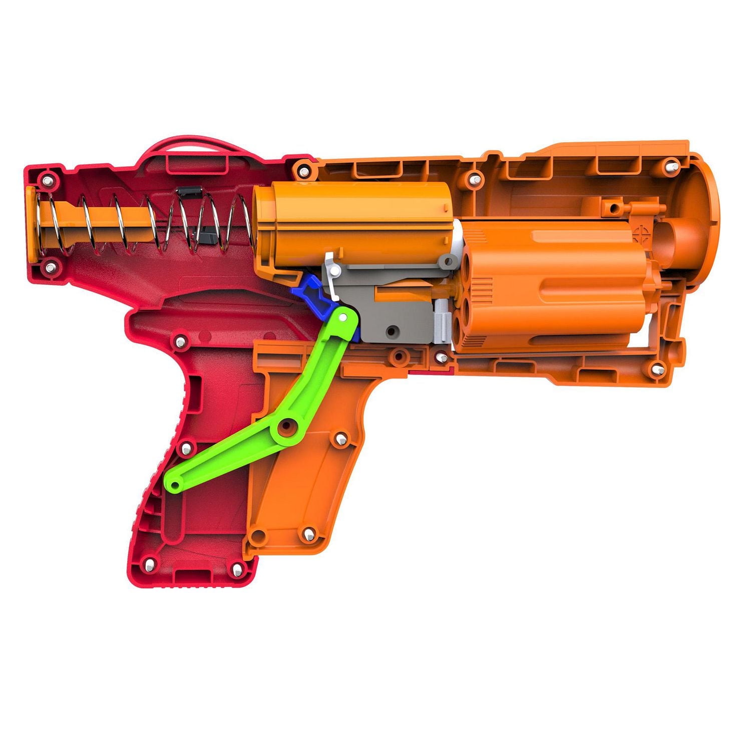 Adventure Force Desperado Foam Dart Blaster, Double-Action and Slamfire with 12 Universal Compatible Darts, Double-Action Trigger Auto-Advance