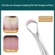 thumbnail image 5 of Seitruly Rascador de lengua de 3 piezas, placa para raspar el aliento más fresco, mano de obra fina, herramienta de limpieza bucal, superficie cuidado de los oídos, 5 of 6