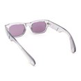 thumbnail image 4 of Classy Gentlemans Narrow Rectangle Thick Plastic Arm Sunglasses Slate - Purple, 4 of 4