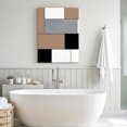 thumbnail image 6 of Canvas Wall Art, Brown Grey Framed Canvas Prints for Kitchen Bedroom, Modern Brown Geometric Small Gallery Wrapped Wall Decor for Home Office, Gifts, 8"x12" Ship Next Day, 6 of 9
