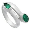 thumbnail image 4 of Natural Green Onyx 925 Sterling Silver Ring s.7 Jewelry DGR1128_C_7 R-1190, 4 of 7