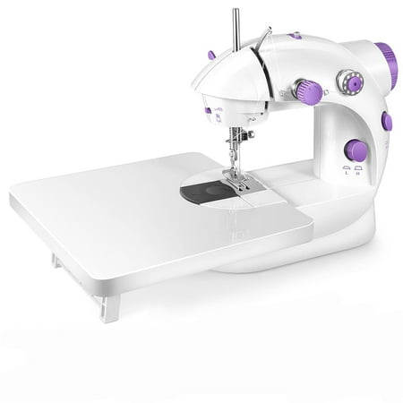 Ustris Sewing Machine, Portable Sewing Machine with Built-in Stitches, 2-Speed Mini Sewing Machine with Extension Table, Suitable for Beginners, Gift for Women Safe Sewing Kit