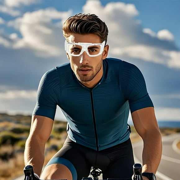 Lunettes pour Sports Lunettes de Protection Durables pour Racquetball Basketball Football Activités de Plein Air Visite Lentille Anti-Perforation avec Monture PC et Rembourrage en Silicone pour Jeunes et Adultes