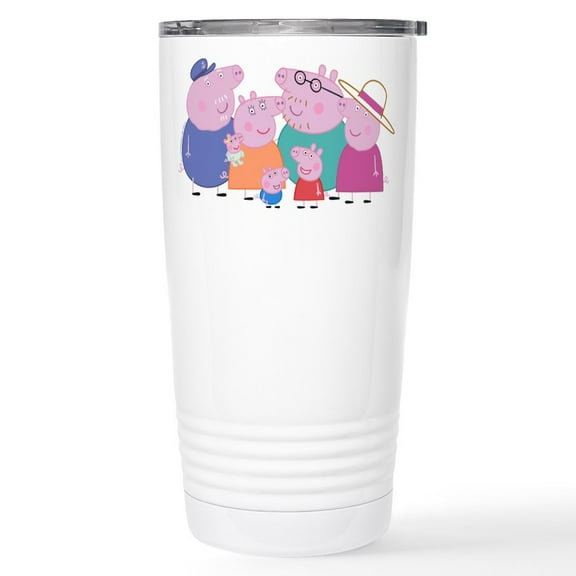 CafePress - Peppa Pig: Granny & Grandpa Pig - Insulated Stainless Steel Travel Tumbler 20 oz.