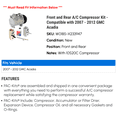 thumbnail image 2 of Front and Rear A/C Compressor Kit - Compatible with 2007 - 2012 GMC Acadia 2008 2009 2010 2011, 2 of 2