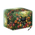 thumbnail image 6 of Xixirimido Black Cat Colorful Floral Print Toaster Covers Quilted Toaster Covers with Drawstring Bread Maker Cover Kitchen Small Appliance Covers Kitchen Accessories, 2 Slice, 6 of 7