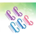 thumbnail image 3 of Fingernail Brush Nail Brushes for Cleaning- Handle Grip Nail Brush, Cleaning Brush Mini Scrub Brush scrubbing Nail Supplies kit Scrub Brush (Random Color) Finger, 3 of 5