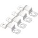 thumbnail image 1 of Uxcell 4 piezas de soporte en forma de U 0.8"x0.6" abrazadera de tubo cuadrado de acero al carbono, hebilla para tubo cuadrado para manguera, cable y piezas automotrices, plateado, 1 of 6