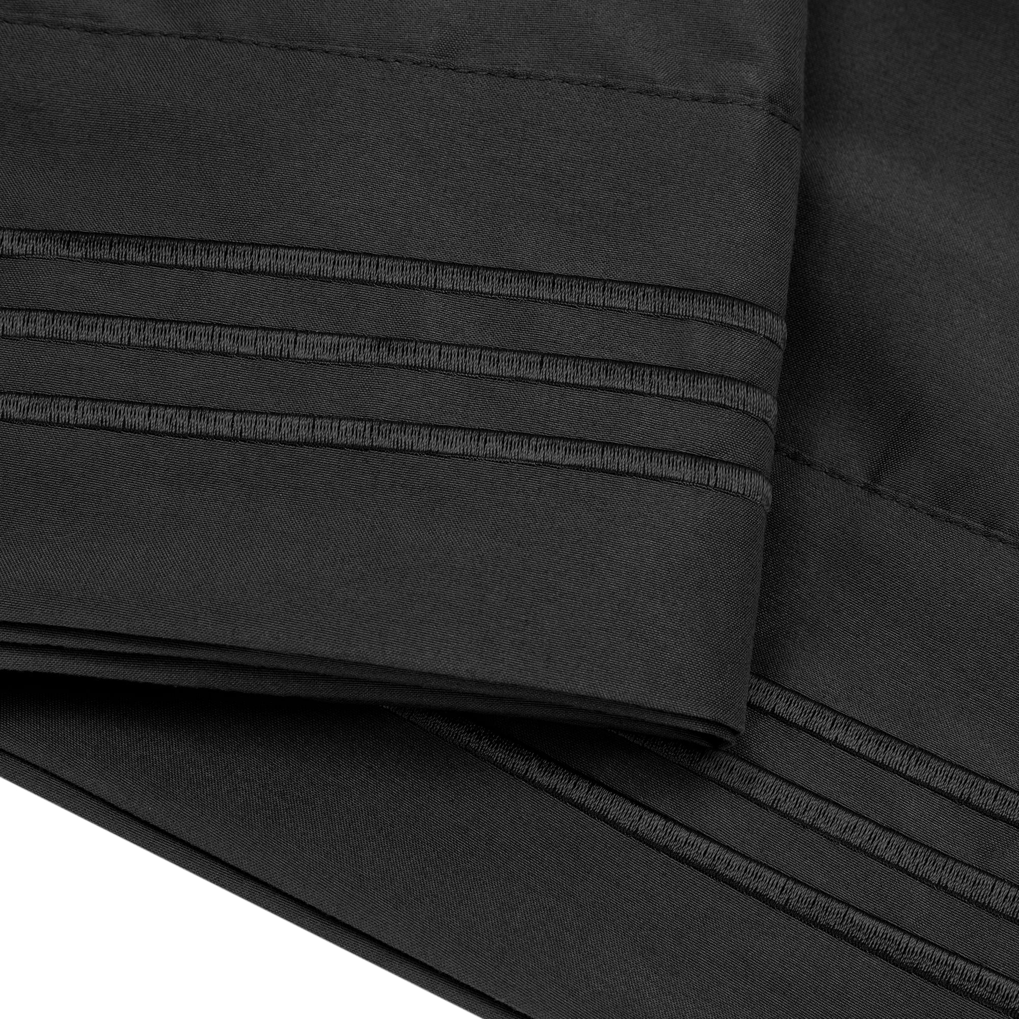 Unique Bargains Polyester Body Pillowcase with Envelop Closure Black 20"x48"