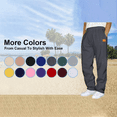 thumbnail image 7 of Chiccall Sweatpants for Men Fleece Open Bottom Wide Leg Casual Baggy Pants Fashion Elastic Waisted Drawstring Lounge Workout Joggers with Pockets, 7 of 7