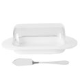 thumbnail image 2 of Plato de queso con borde redondo ANGGREK Caja de almacenamiento de mantequilla, 2 of 8