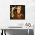 thumbnail image 2 of ARTCANVAS Joan of Arc 1864 Canvas Art Print by Dante Gabriel Rossetti - Size: 18" x 18" (0.75" Deep), 2 of 9