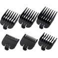 thumbnail image 1 of Clipper Guards Set Compatible with Most Wahl Clippers, Clipper Guides Replacement - 1/16" to 1/2", 6 Piece Set, Black Color, 1 of 7