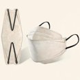 thumbnail image 2 of 10/50 Pcs Masque Facial Jetable Adulte 4 Plis Masque Respirant avec Design 3d Fourniture Extérieure, 2 of 4