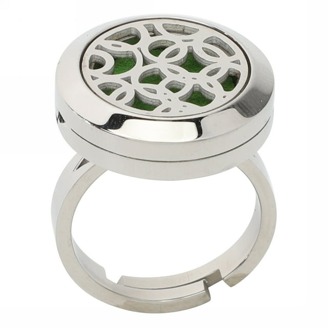 Shisuyan Bague Ouverte Réglable Diffuseur d'Huiles Essentielles Accessoire de Mode